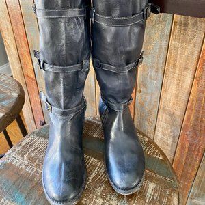 Bed Stu Moto Boots - BEAUTIES! - Slouch, very soft leather - Black, 7.5 GUC